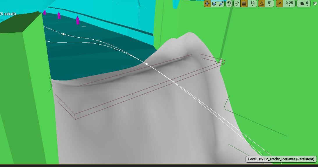 in-editor view of the mid air trigger